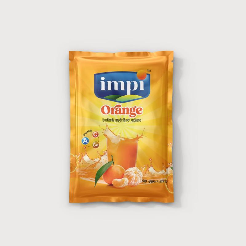IMPI Orange Flavor Instant Drink Powder - 7g Pack 36 PCS Box